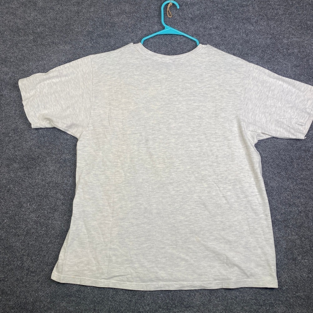 Vintage Champion Utah Jazz T Shirt Mens Large Gray Single Stitch NBA Made in USA - Picture 9 of 10